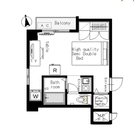 [六本木駅]マンスリー5C：1R、18平米(3階)間取図